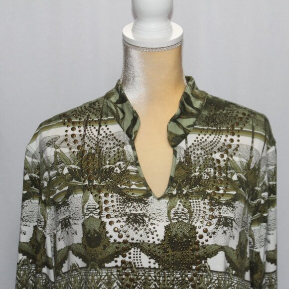 Multiples Safari Style Print Top - Picture 2 of 11